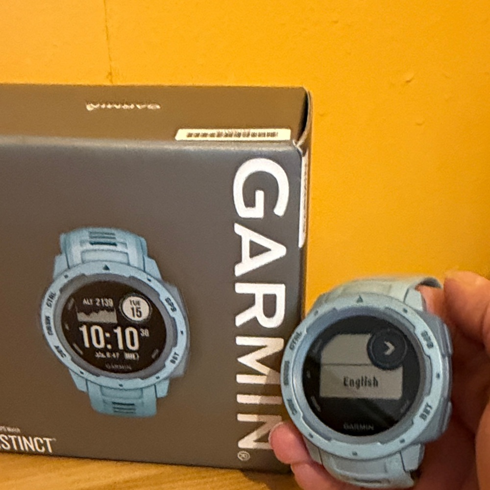 garmin Instinct GPS Smartwatch in sea foam